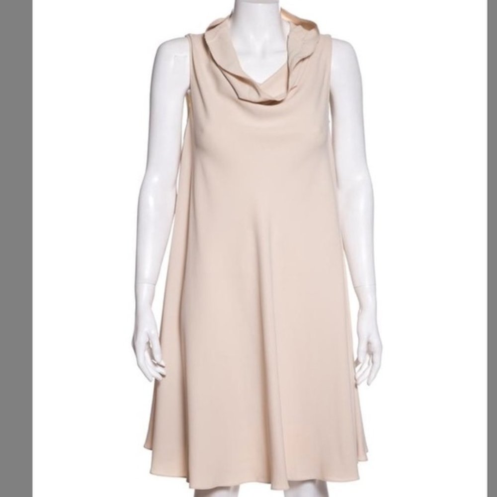 The Row Tan Nude Crepe Casual Dress size medium